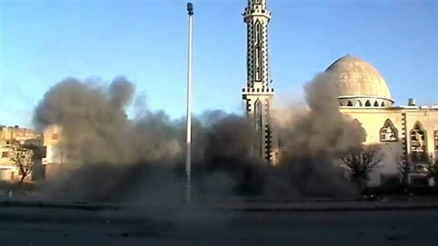 Homs bombardée Homs bombardée