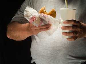 Un repas de malbouffe