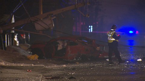 Un accident de la route fait un blessé à Longueuil Un accident de la route fait un blessé à Longueuil