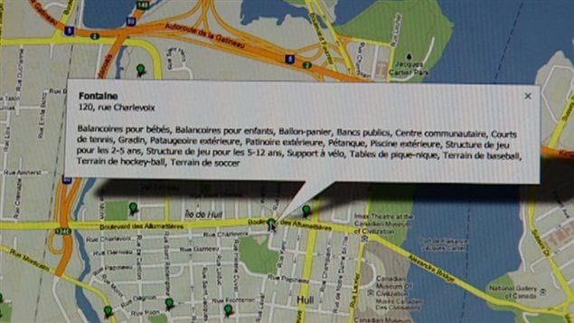 Carte de la ville de Gatineau