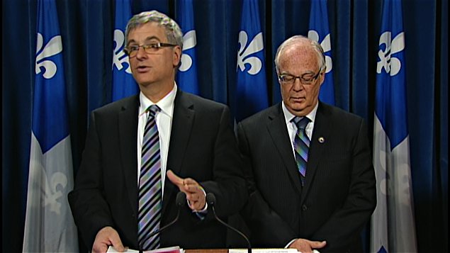 Les ministres Jean-Marc Fournier et Robert Dutil Les ministres Jean-Marc Fournier et Robert Dutil