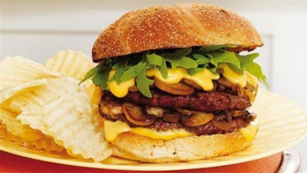 Hamburger-champignons-ricardo Hamburger-champignons-ricardo