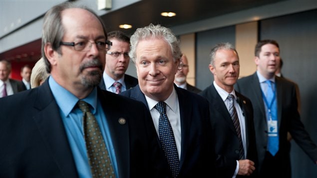 Jean Charest au Palais des congrès de Montréal, lors du Salon Plan Nord Jean Charest au Palais des congrès de Montréal, lors du Salon Plan Nord