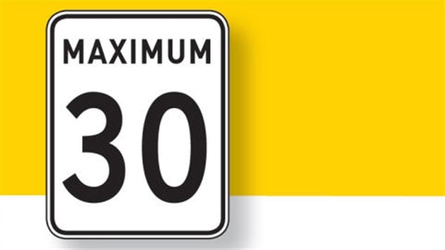 Limite de vitesse réduite Limite de vitesse réduite