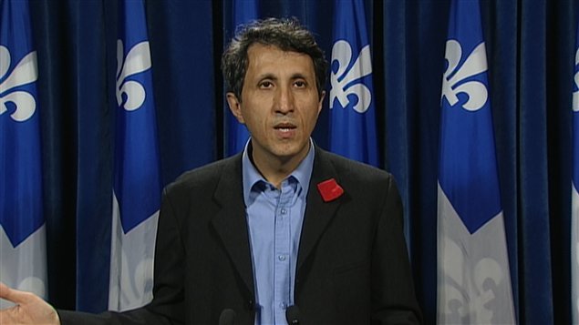 Amir Khadir, co-porte-parole de Québec solidaire Amir Khadir, co-porte-parole de Québec solidaire