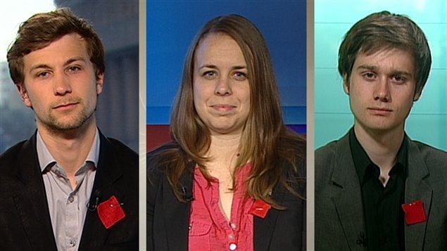 Gabriel Nadeau-Dubois, Martine Desjardins et Léo Bureau-Blouin Gabriel Nadeau-Dubois, Martine Desjardins et Léo Bureau-Blouin