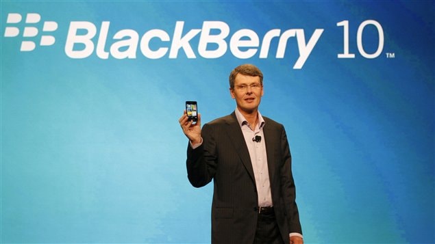 Le PDG de RIM, Thorsten Heins, lors de la conférence BlackBerry World Le PDG de RIM, Thorsten Heins, lors de la conférence BlackBerry World