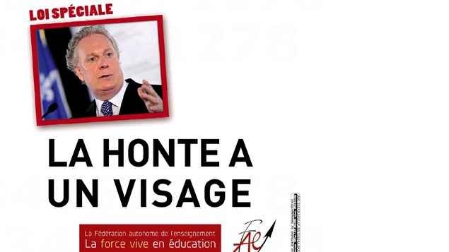 La publicité de la Fédéradion autonome de l'enseignement dans La Presse du samedi La publicité de la Fédéradion autonome de l'enseignement dans La Presse du samedi