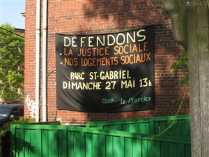 Invitation à la manifestation du FRAPRU