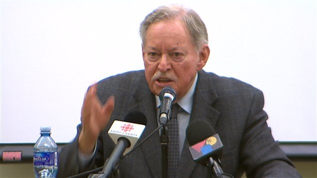 L'ex-premier ministre du Québec, Jacques Parizeau, à Québec L'ex-premier ministre du Québec, Jacques Parizeau, à Québec