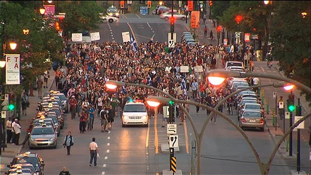 Manifestation à Montréal Manifestation à Montréal