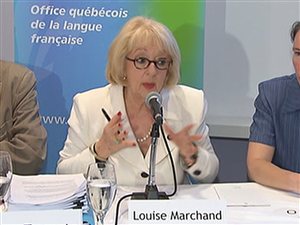 La présidente de l'OQLF Louise Marchand