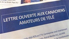 Lettre ouverture dans « Le Devoir » Lettre ouverture dans « Le Devoir »