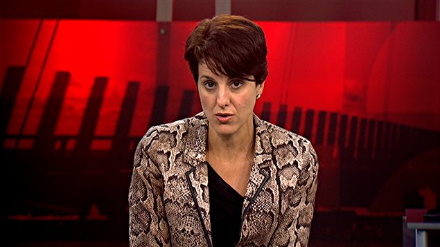 La candidate péquiste Djemila Benhabib La candidate péquiste Djemila Benhabib