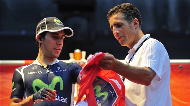 Jonathan Castroviejo et Miguel Indurain Jonathan Castroviejo et Miguel Indurain