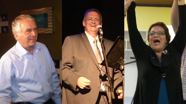 François Gendron (Abitibi-Ouest), Gilles Chapadeau (Rouyn-Noranda-Témiscamingue) et Élizabeth Larouche (Abitibi-Est) François Gendron (Abitibi-Ouest), Gilles Chapadeau (Rouyn-Noranda-Témiscamingue) et Élizabeth Larouche (Abitibi-Est)