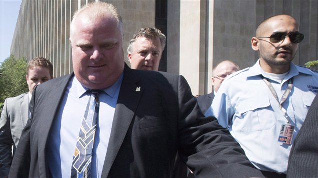 Le maire de Toronto, Rob Ford Le maire de Toronto, Rob Ford