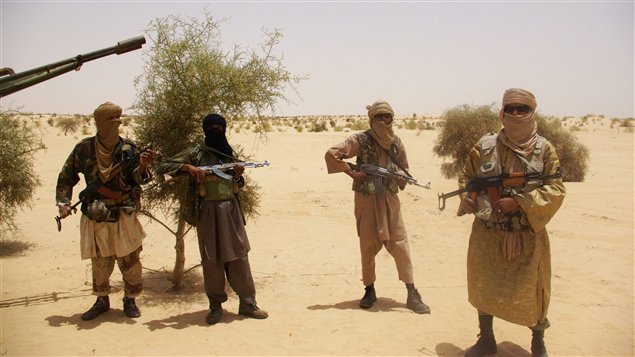 Des islamistes du groupe Ansar Dine, au Mali Des islamistes du groupe Ansar Dine, au Mali
