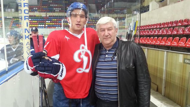 Alexander Ovechkin et son père, Mikhail Alexander Ovechkin et son père, Mikhail