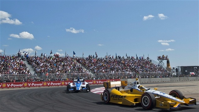 La course IndyCar à Edmonton La course IndyCar à Edmonton