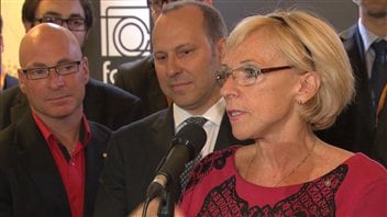 La présidente de la Fédération des chambres de commerce du Québec, Françoise Bertrand La présidente de la Fédération des chambres de commerce du Québec, Françoise Bertrand