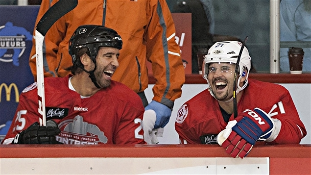 Maxime Talbot et Brian Gionta Maxime Talbot et Brian Gionta