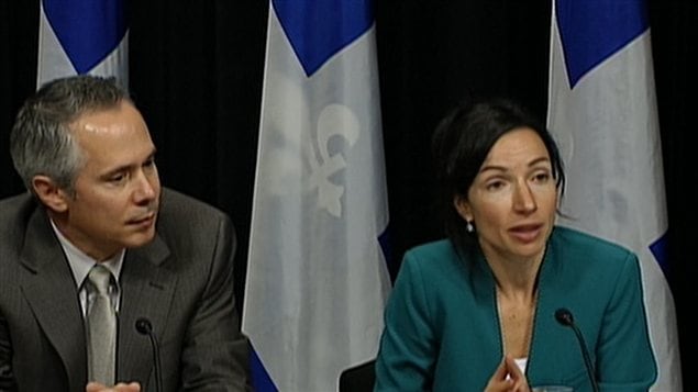 Le pdg d'Hydro-Québec Thierry Vandal et la ministre des Ressources naturelles, Martine Ouellet Le pdg d'Hydro-Québec Thierry Vandal et la ministre des Ressources naturelles, Martine Ouellet