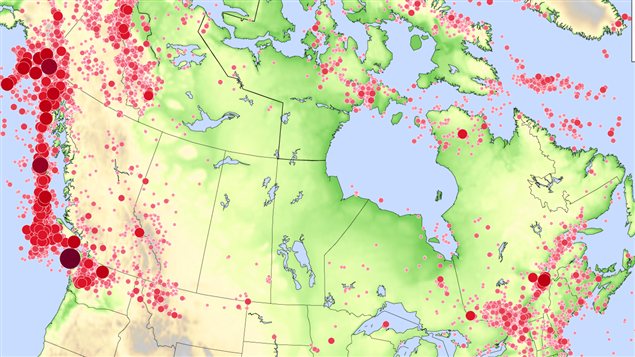 Tremblements de terre a Canada, 1627 - 2010 Tremblements de terre a Canada, 1627 - 2010