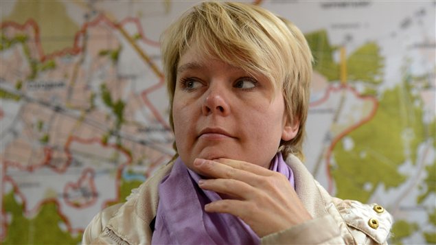La militante de l'opposition Evguenia Chirikova La militante de l'opposition Evguenia Chirikova
