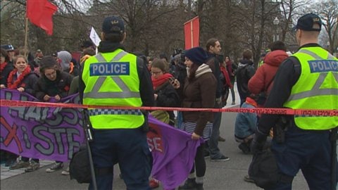 Intervention policière durant le conflit étudiant Intervention policière durant le conflit étudiant