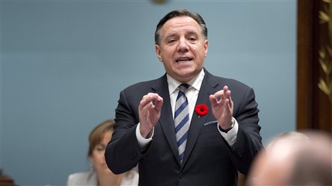 Le chef de la CAQ, François Legault Le chef de la CAQ, François Legault