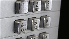 Le clavier d'un téléphone public Le clavier d'un téléphone public