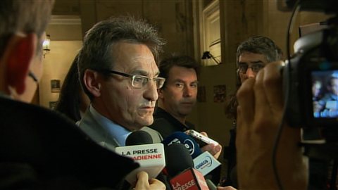 Richard Bergeron, chef de Projet Montréal, réagit à la démission du maire Gérald Tremblay. Richard Bergeron, chef de Projet Montréal, réagit à la démission du maire Gérald Tremblay.