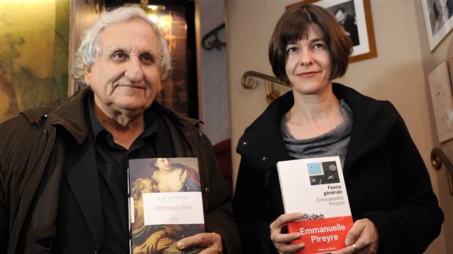 Avraham B. Yehoshua et Emmanuelle Pireyre, lauréats respectifs du Médicis étranger et du Médicis 2012. Avraham B. Yehoshua et Emmanuelle Pireyre, lauréats respectifs du Médicis étranger et du Médicis 2012.