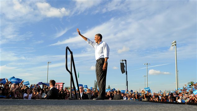 Barack Obama lors de rassemblement démocrate le 4 novembre dernier en Floride Barack Obama lors de rassemblement démocrate le 4 novembre dernier en Floride