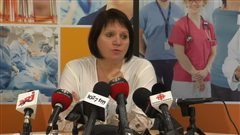 La conférence de presse au CHUS La conférence de presse au CHUS