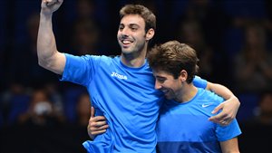 Marcel Granollers (gauche) et Marc Lopez Marcel Granollers (gauche) et Marc Lopez