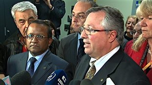 Richard Deschamps en point de presse Richard Deschamps en point de presse