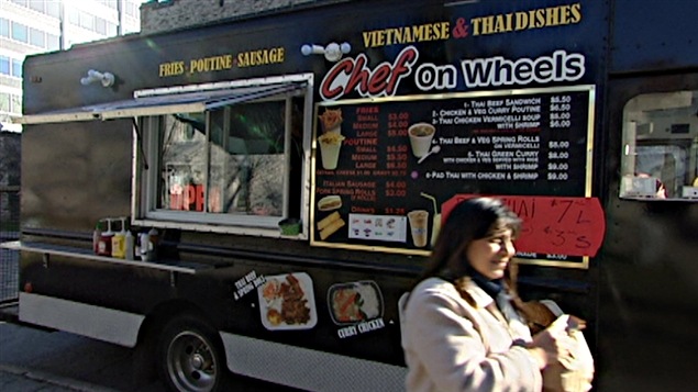 Un restaurateur ambulant à Ottawa. Un restaurateur ambulant à Ottawa.