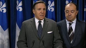 François Legault et le porte-parole de la CAQ en matière de finances, Christian Dubé, ont critiqué le budget Marceau. François Legault et le porte-parole de la CAQ en matière de finances, Christian Dubé, ont critiqué le budget Marceau.