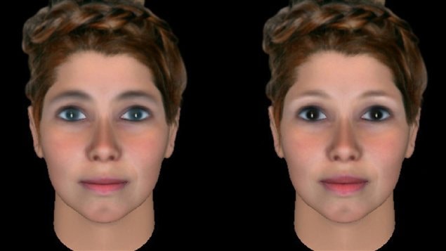 Photos de visages féminins utilisées dans l'étude Photos de visages féminins utilisées dans l'étude