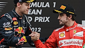 Sebastian Vettel et Fernando Alonso Sebastian Vettel et Fernando Alonso