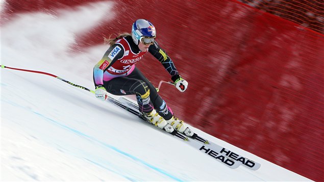 L'Américaine Lindsey Vonn à Lake Louise L'Américaine Lindsey Vonn à Lake Louise