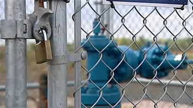 Valve d'un puit de gaz de schiste Valve d'un puit de gaz de schiste