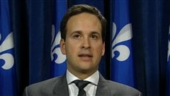 Le ministre délégué aux Affaires intergouvernementales, Alexandre Cloutier. Le ministre délégué aux Affaires intergouvernementales, Alexandre Cloutier.