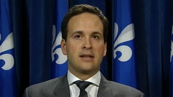 Le ministre délégué aux Affaires intergouvernementales, Alexandre Cloutier. Le ministre délégué aux Affaires intergouvernementales, Alexandre Cloutier.