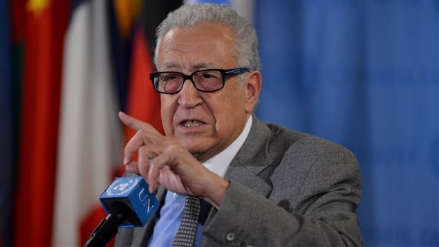 Lakhdar Brahimi au siège de l'ONU à New York Lakhdar Brahimi au siège de l'ONU à New York