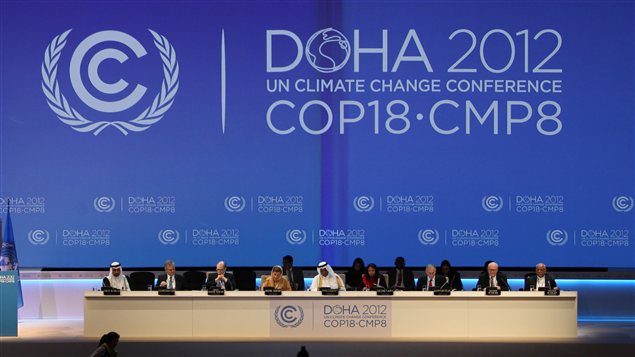 Cérémonie d'ouverture de la 18e Conférence de Doha, le 26 novembre. Cérémonie d'ouverture de la 18e Conférence de Doha, le 26 novembre.