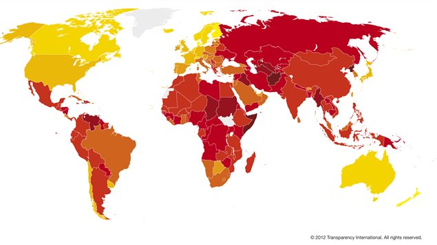 Classement mondial de la corruption 2012 Classement mondial de la corruption 2012