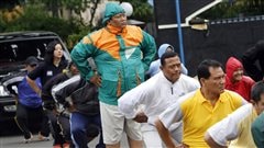 Des policiers de Jakarta Des policiers de Jakarta